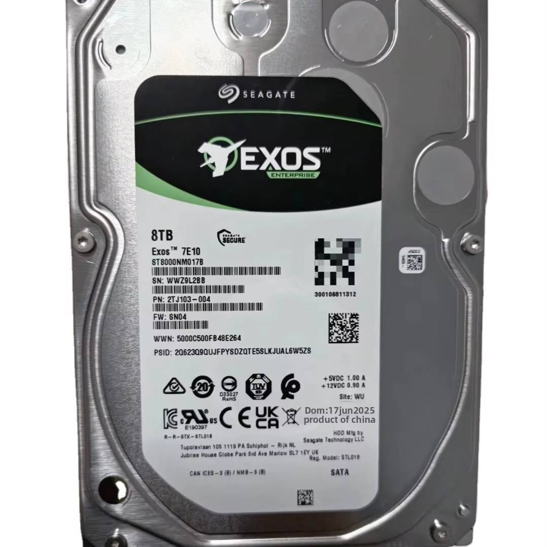 New ST8000NM017B 8T External Enterprise-class Hard Disk Color Label