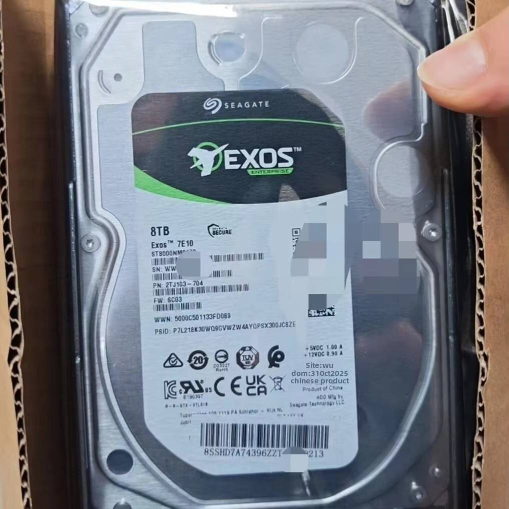 New ST8000NM017B 8T External Enterprise-class Hard Disk Color Label
