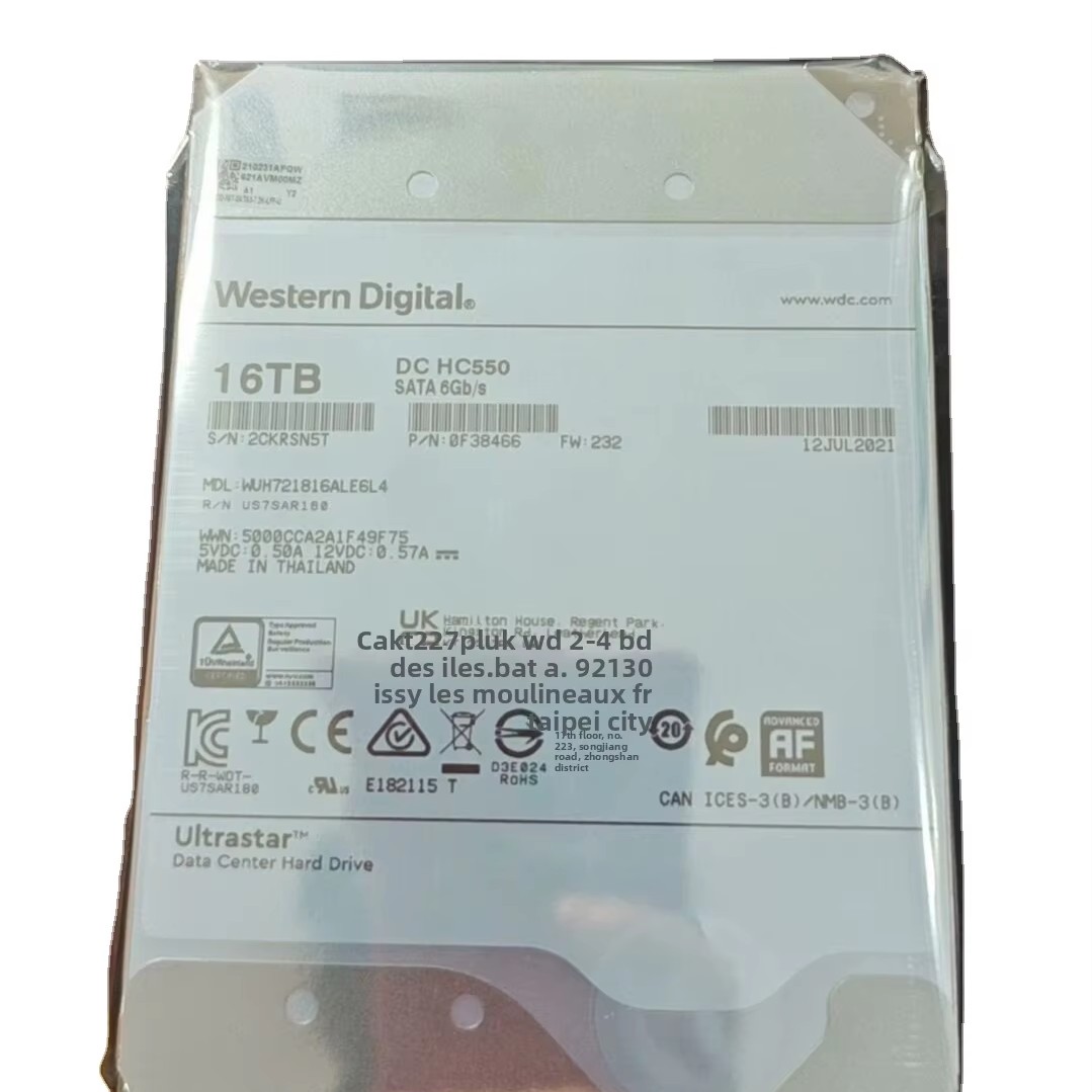 WUH721816ALE6L4 Enterprise-class Internal 16T 7.2K 3.5-inch Hard Disk