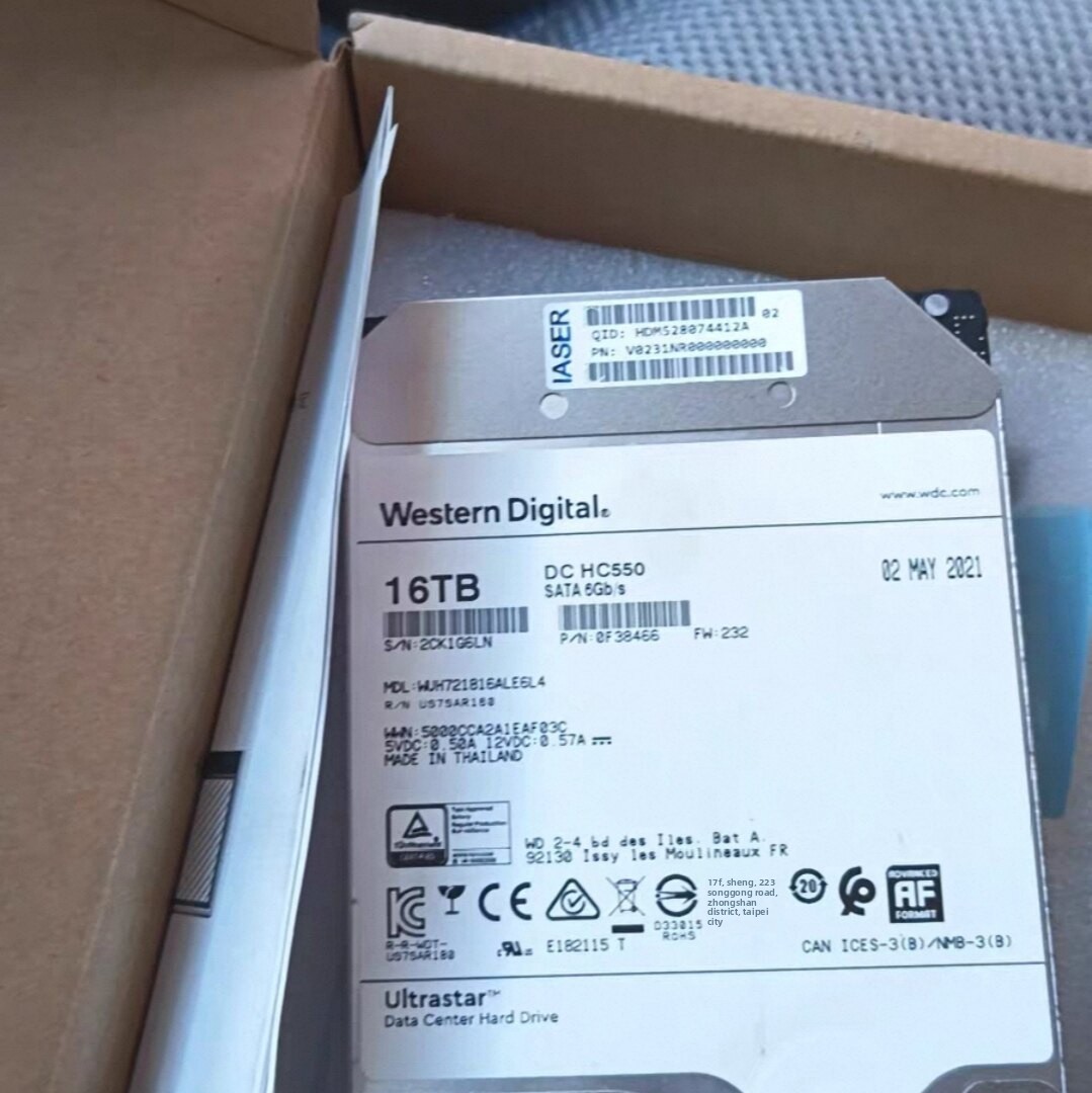 WUH721816ALE6L4 Enterprise-class Internal 16T 7.2K 3.5-inch Hard Disk