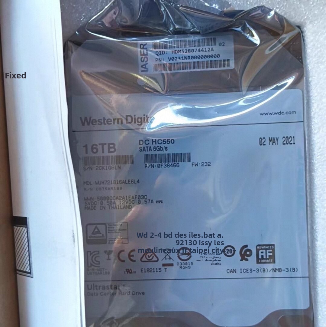 WUH721816ALE6L4 Enterprise-class Internal 16T 7.2K 3.5-inch Hard Disk