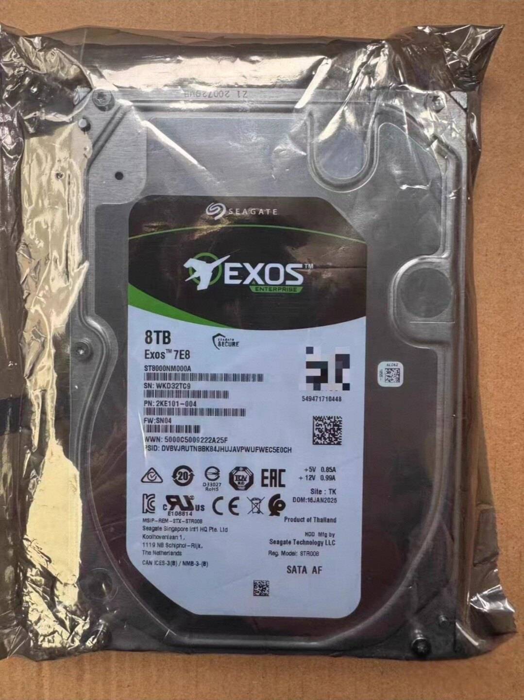 ST8000NM000A 8TB 7200 RPM 12Gb/s 3.5 External