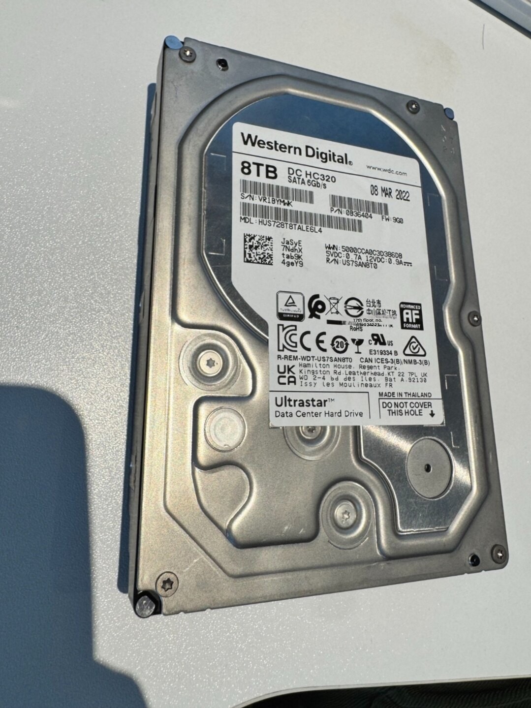 Internal 8TB SATA HUS728T8TALE6L4 Enterprise-level Server Hard Drive 3.5 Inch 7200 RPM