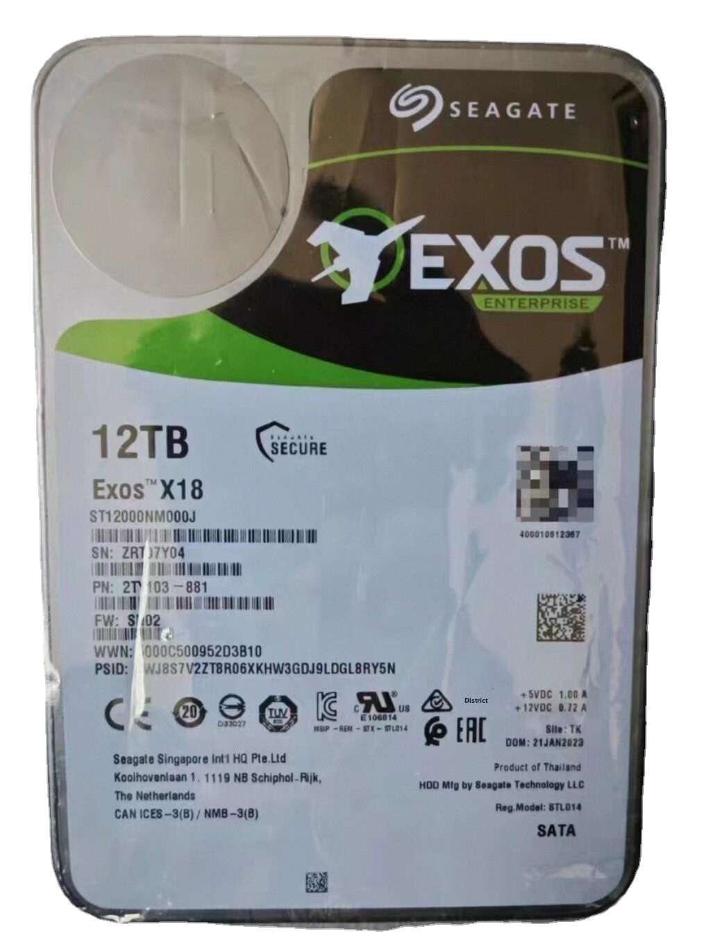 ST12000NM000J Enterprise-Class External 12TB