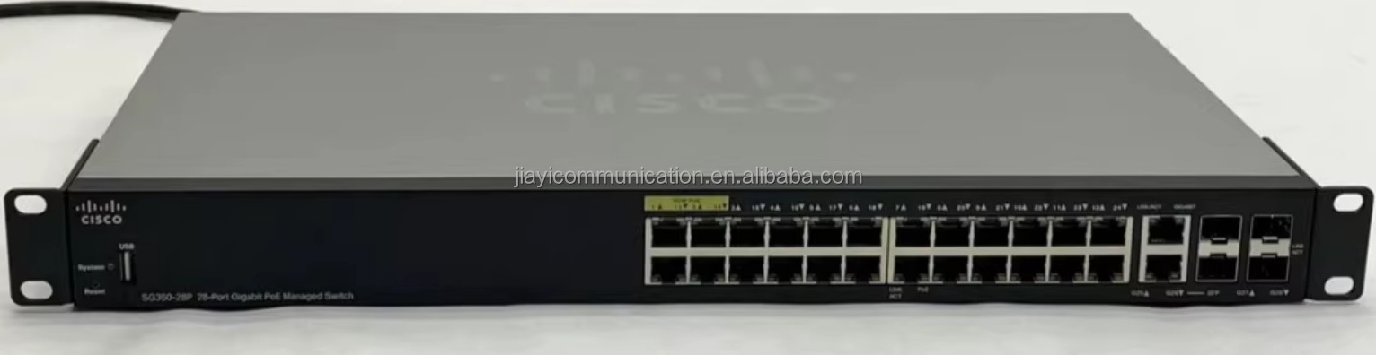 Cisco SG350-28P-K9 28-Port Gigabit PoE Managed Enterprise Switch