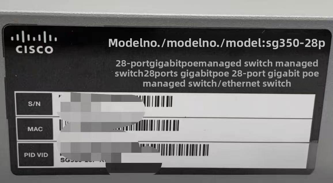 SG350-28P 28-port Gigabit PoE Managed Switch