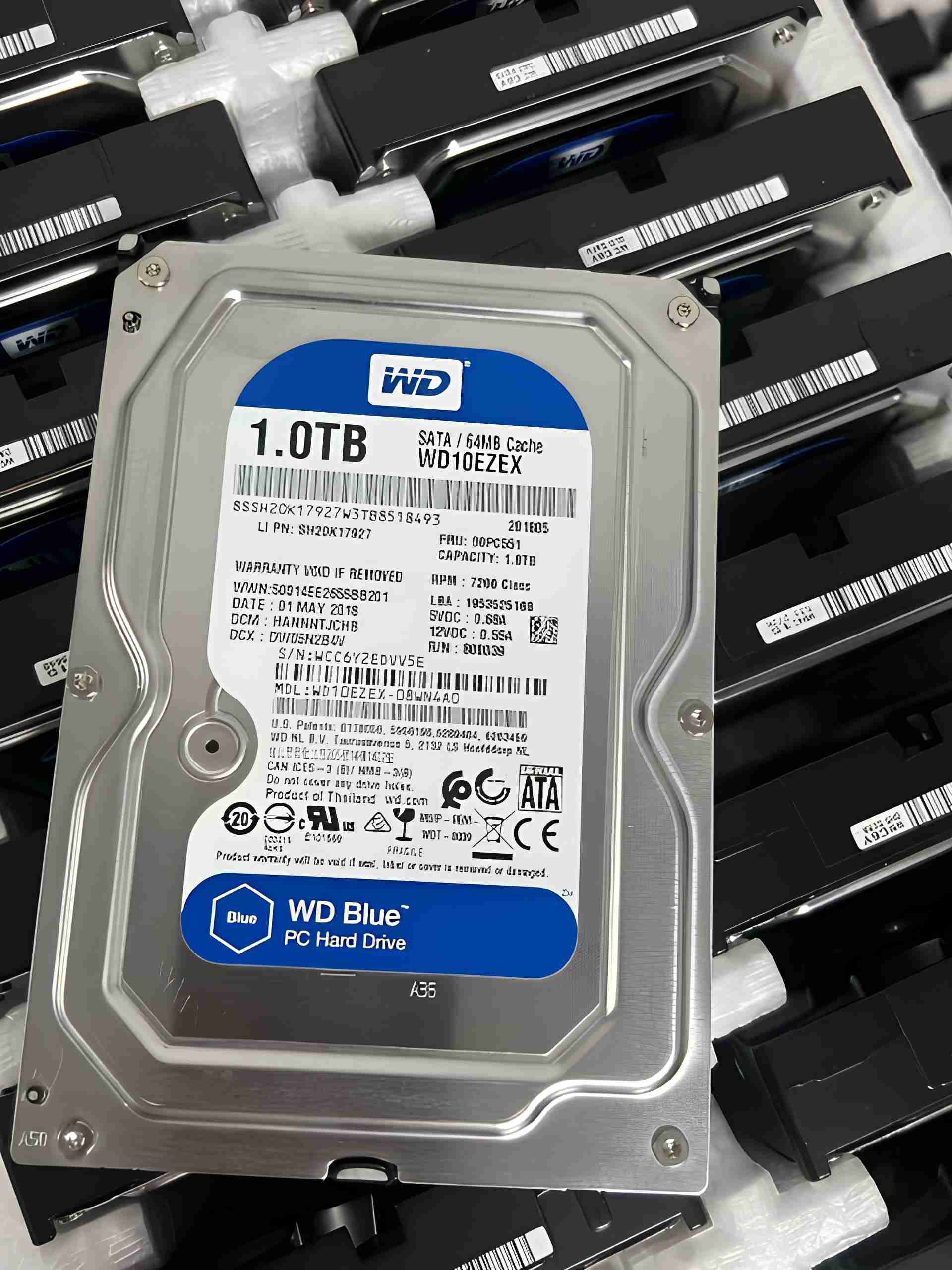 WD10EZEX 08WN4A0 1TB Internal Metal Mechanical Hard Drive 3.5-Inch Blue Series