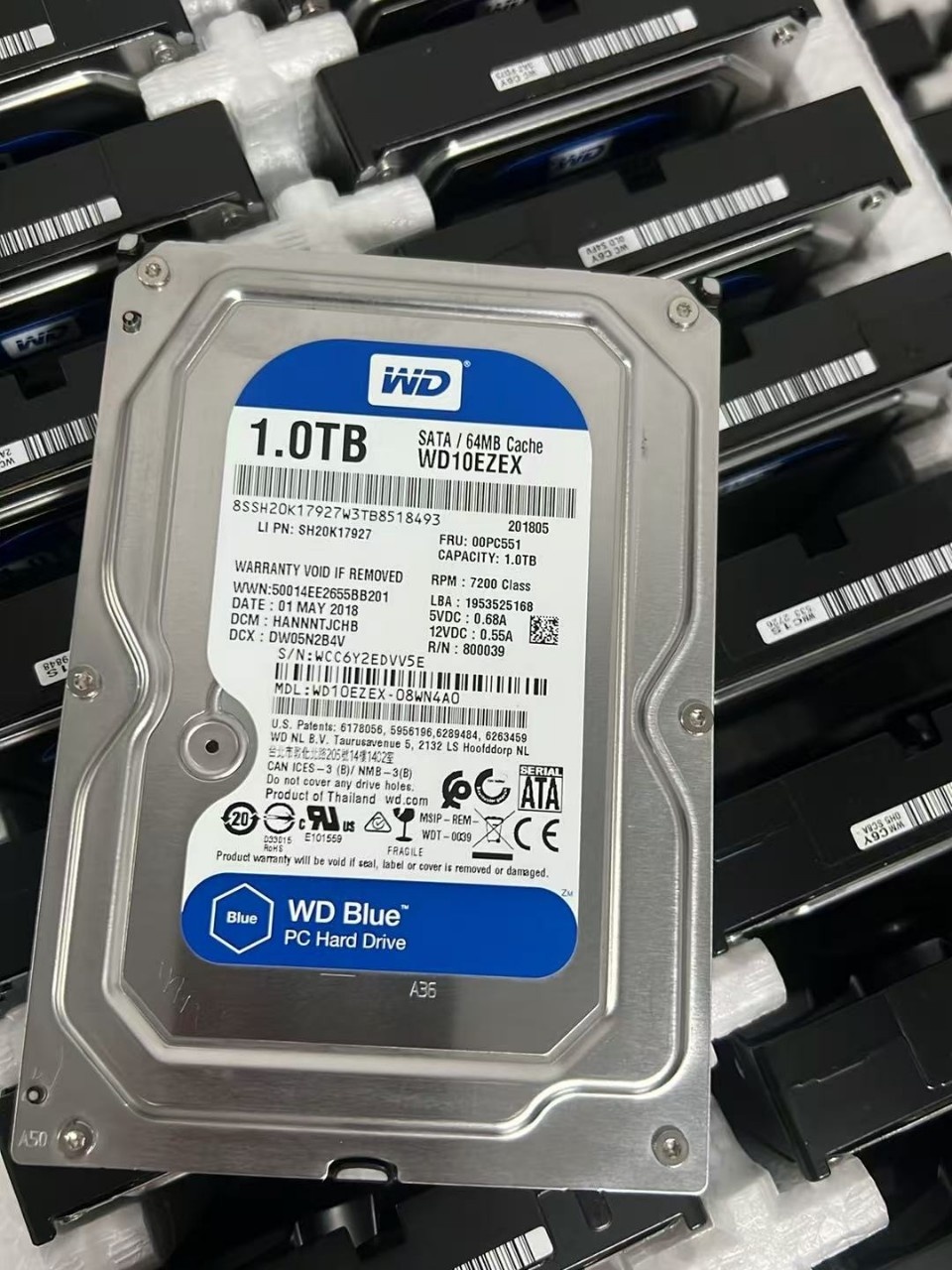 WD10EZEX 08WN4A0 1TB Internal Metal Mechanical Hard Drive 3.5-Inch Blue Series