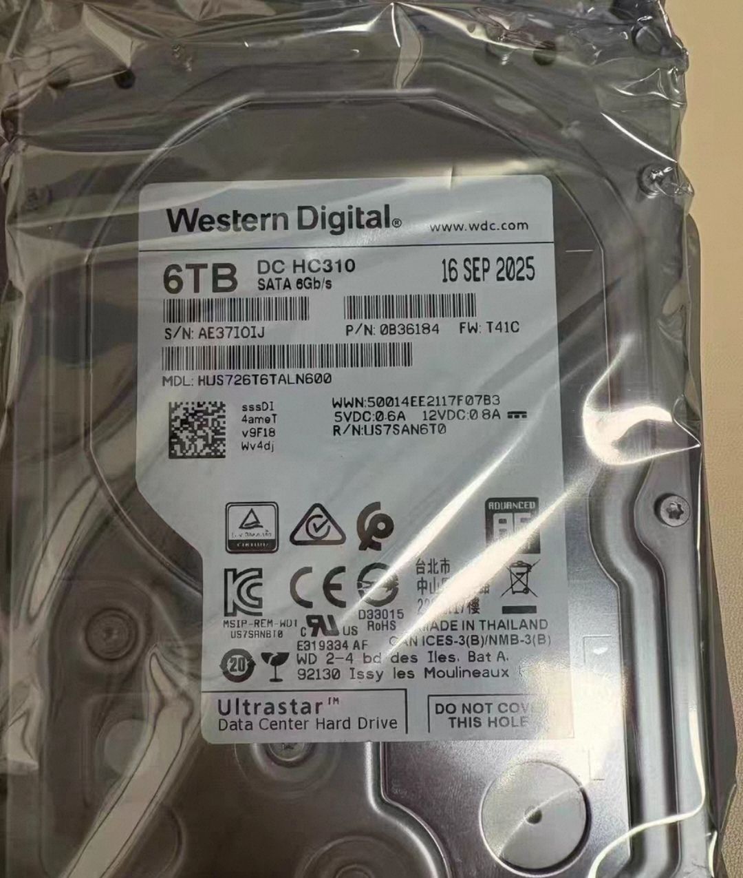 WD HUS726T6TALN600  6TB