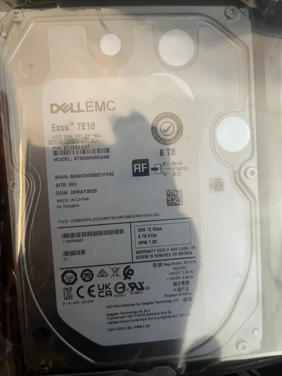 DELL ST8000NM024B 8TB External Hard Drive