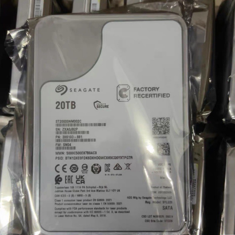 ST20000NM002C  SATA Hard Drive 20 TB