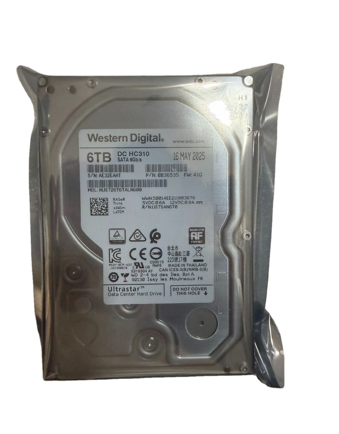 WD HUS726T6TALN600  6TB