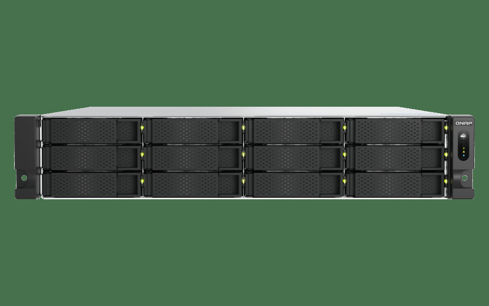 QNAP TS‑h1277AXU‑RP‑R5‑16G 2U Rack‑mount 12‑Bay Enterprise ZFS NAS Storage Server 16GB DDR5 RAM